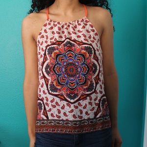 orange mandala tank top